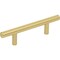Elements 3" Center-to-Center Brushed Gold Naples Cabinet Bar Pull 136BG - alternate 1